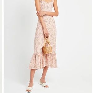 o.p.t
Toile de Jouy Dress Dusty Rose Floral